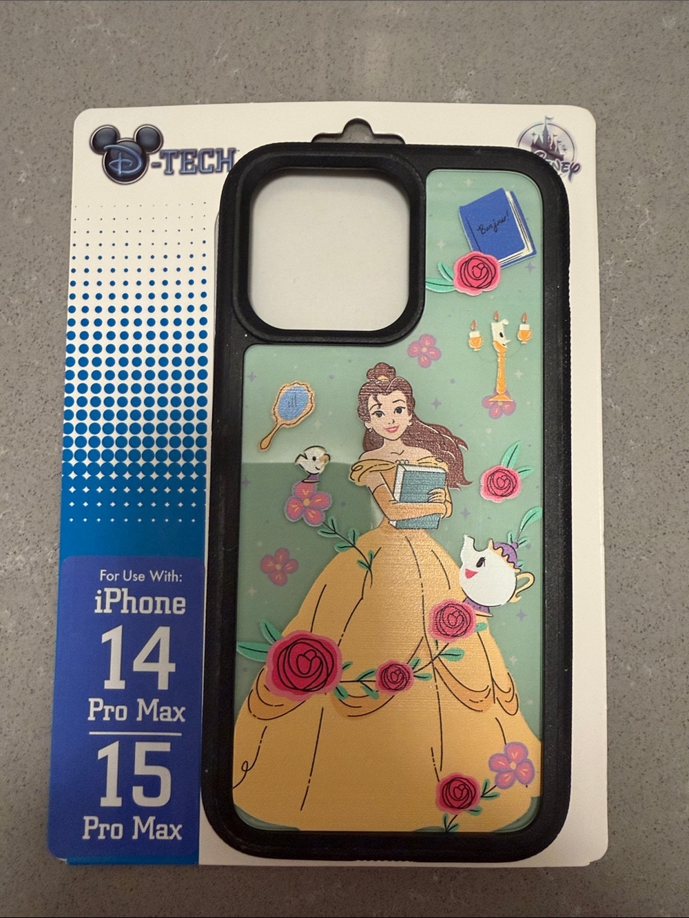 Disney Parks Exclusive Belle Floral iPhone 14/15 Pro Max Case